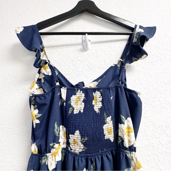 Dollfins~Floral Blue Mini Sundress SM - Picture 4 of 7